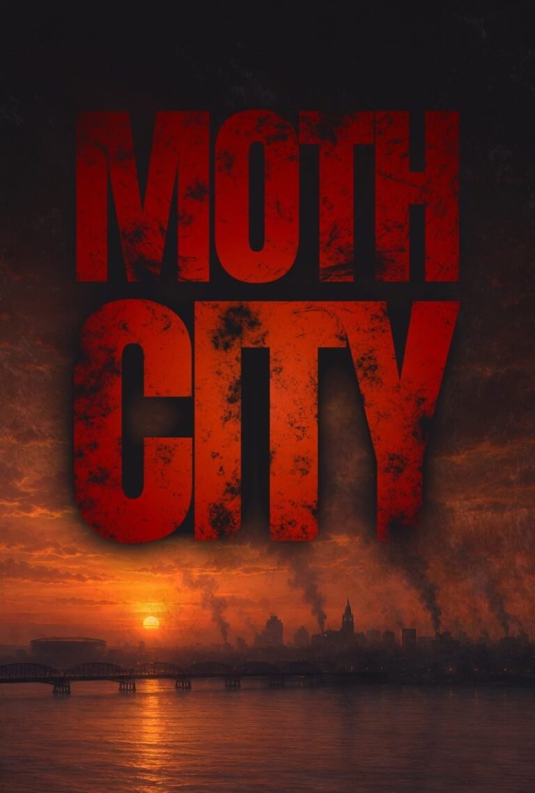 Portada provisional de Moth City, novela de survival horror de Fran García